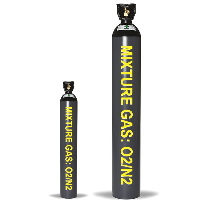 Khí hỗn hợp O2:(1~98%) balance N2