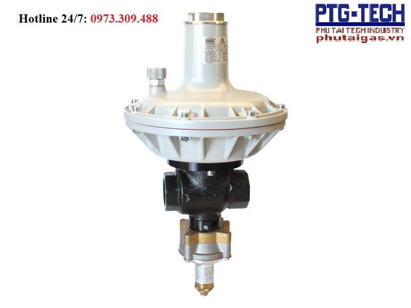 Van giảm áp cấp 2 LPG model S21 LPG/CNG, P1max 6bar, P2max 500mbar, connect 1”-1 1/2” NPT