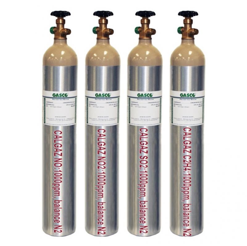 Khí hiệu chuẩn NO/NO2/SO2/C2H4:1000ppm, balance N2
